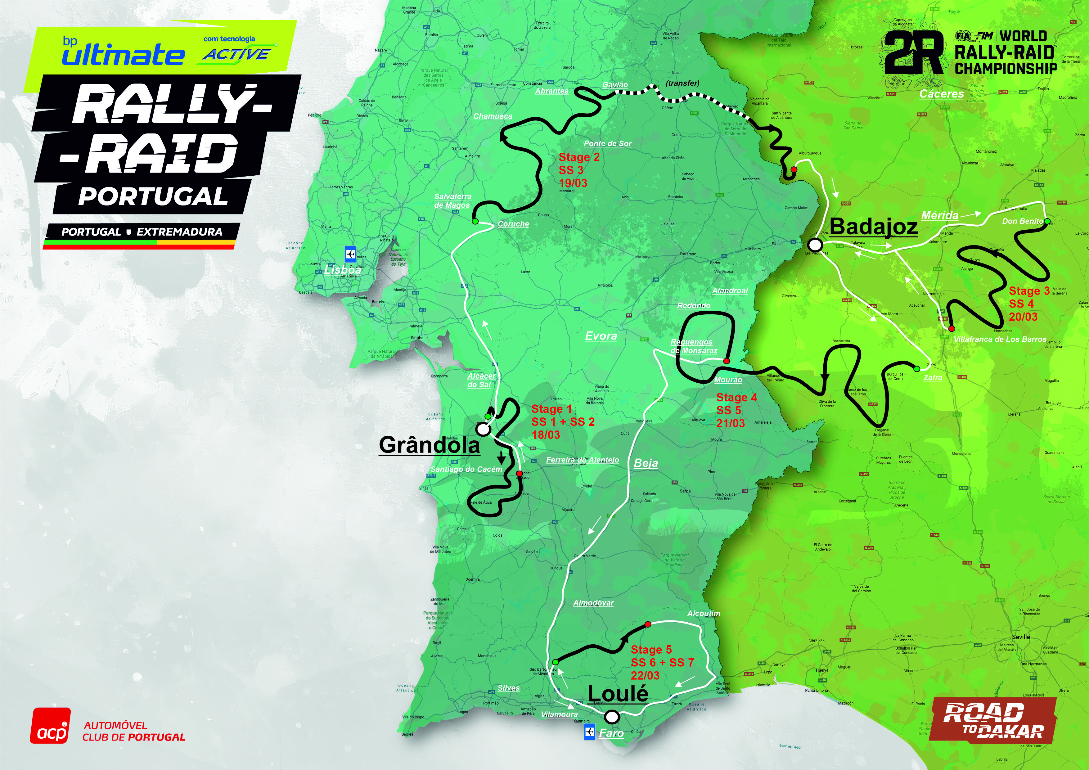 bp Ultimate Rally-Raid Portugal Official Map 2026